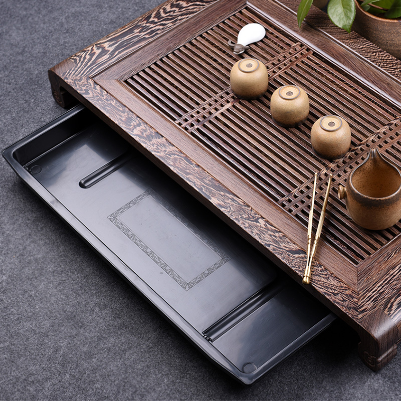 Drip Tray Saucer - ถาดรองน้ำชา ถาดรองน้ำหยด อุปกรณ์เสริมสำหรับโต๊ะน้ำชา จานรอง ถาดไม้สำหรับเก็บของ ถาดน้ำชาไม้