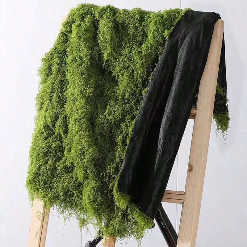 Bonsai Garden Zen - มอสเทียมสำหรับตกแต่งไมโครแลนด์สเคป มอสสนามหญ้า บอนไซ ตกแต่งกระถางต้นไม้ มอสเส้นใยคล้ายผ้าไหม