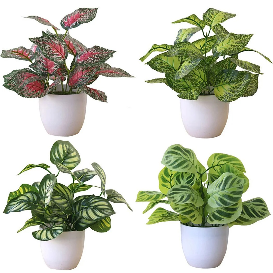 Bonsai Garden Zen - 1PC ประดิษฐ์ใบพืชหม้อบอนไซปาร์ตี้ Mall Home Desktop Office