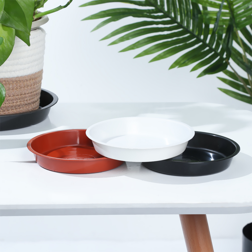 ถาดปลูกต้นไม้รูปทรงกลม3ชิ้นถาด - Drip Tray Saucer บทวิจารณ์และราคา