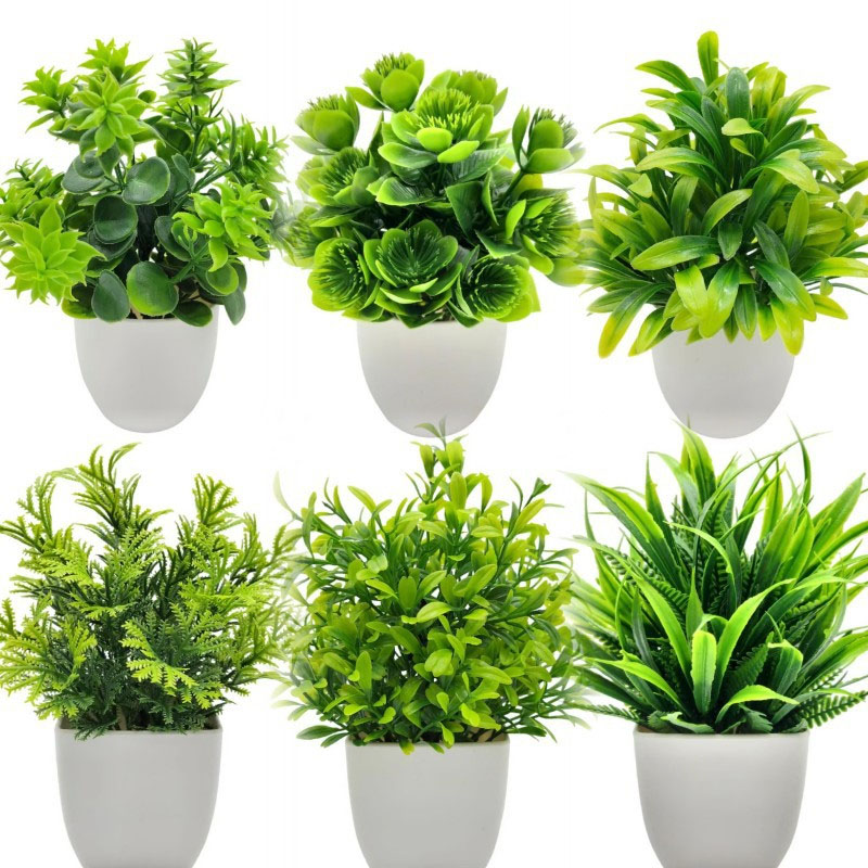 บอนไซประดิษฐ์สีเขียวปลอมพืชกระ - Bonsai Garden Zen บทวิจารณ์และราคา