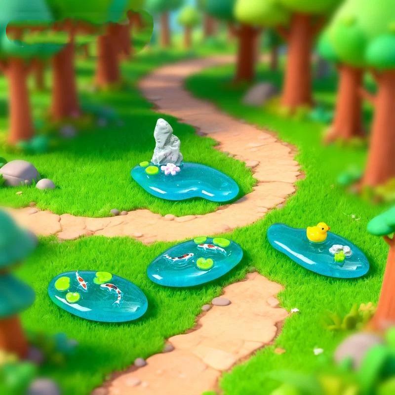 【MA】เครื่องประดับตกแต่งสวนขนาด - Bonsai Garden With Koi Pond บทวิจารณ์และราคา