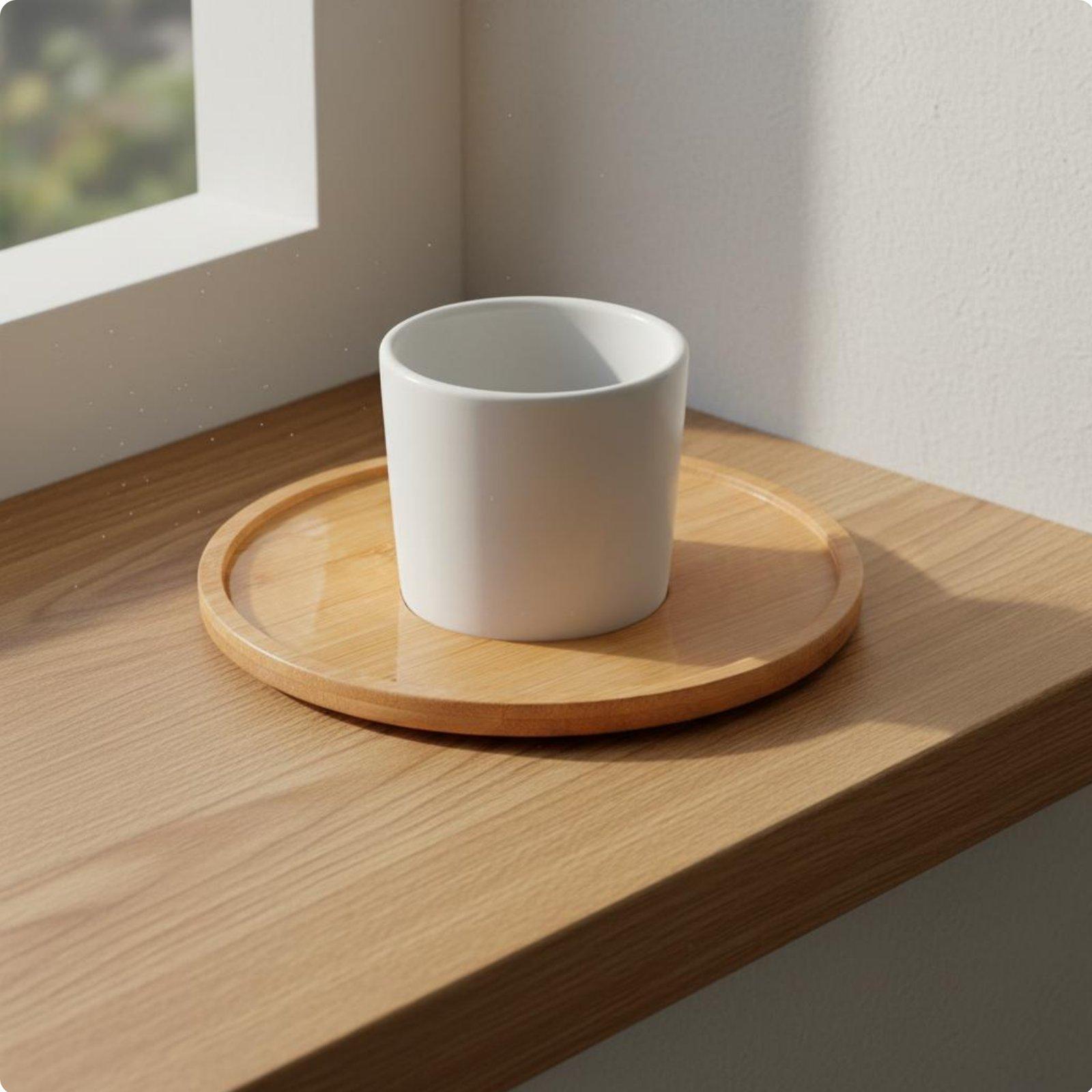 ถาดรองกระถางต้นไม้ไม้ไผ่สำหรับ - Drip Tray Saucer บทวิจารณ์และราคา