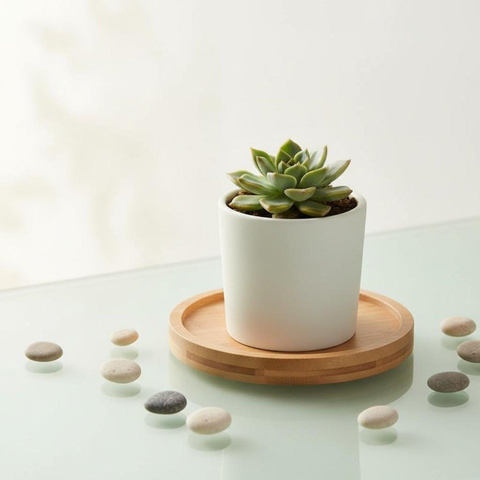 ถาดรองกระถางต้นไม้ไม้ไผ่สำหรับ - Drip Tray Saucer บทวิจารณ์และราคา