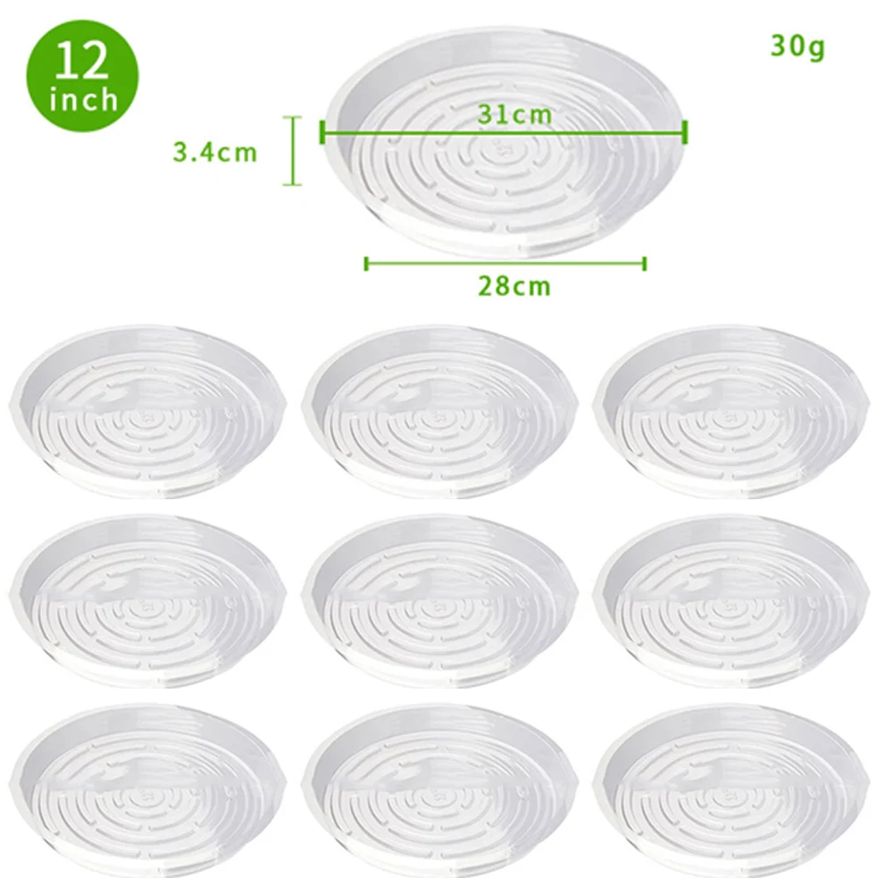 10/24pcs โรงงานพลาสติกจานรอง 6 - Drip Tray Saucer บทวิจารณ์และราคา