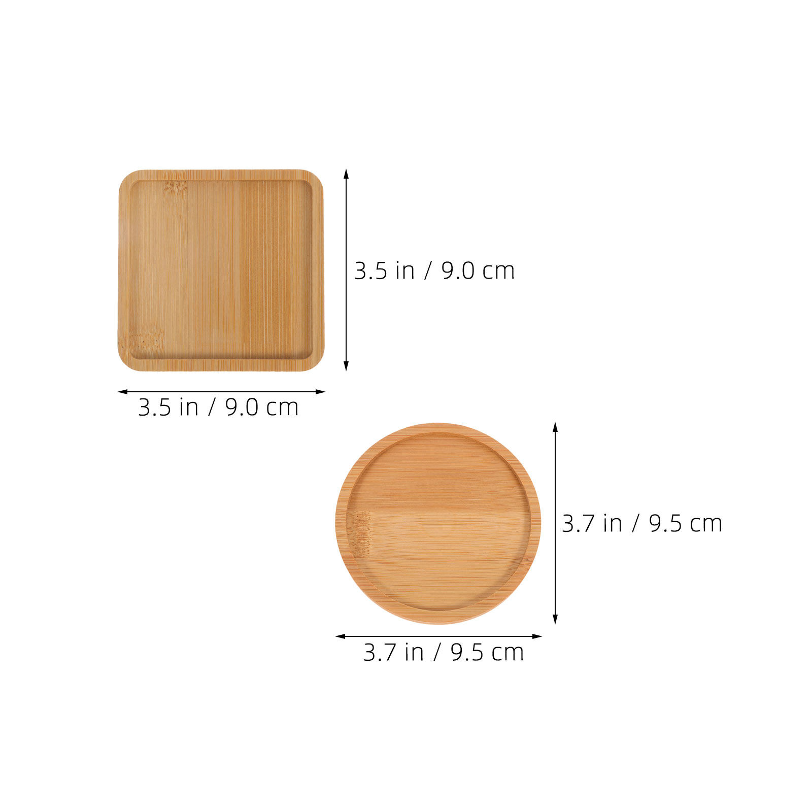 ที่รองแก้วไม้ไผ่ 10 ชิ้น สำหรั - Drip Tray Saucer บทวิจารณ์และราคา