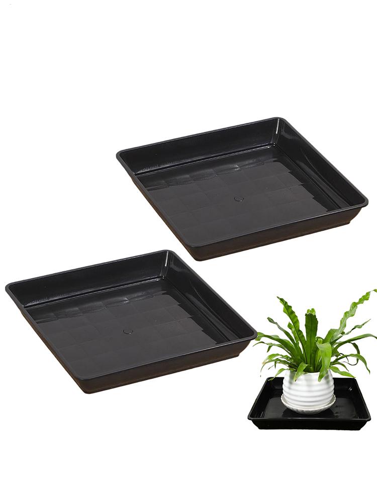 2 ชิ้นดอกไม้หม้อฐานหนาระเบียงถ - Drip Tray Saucer บทวิจารณ์และราคา
