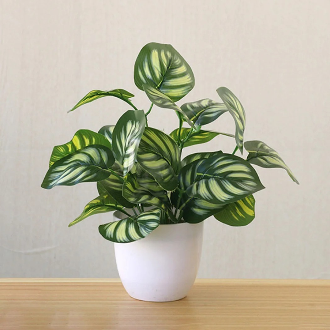 1PC ประดิษฐ์ใบพืชหม้อบอนไซปาร์ - Bonsai Garden Zen บทวิจารณ์และราคา