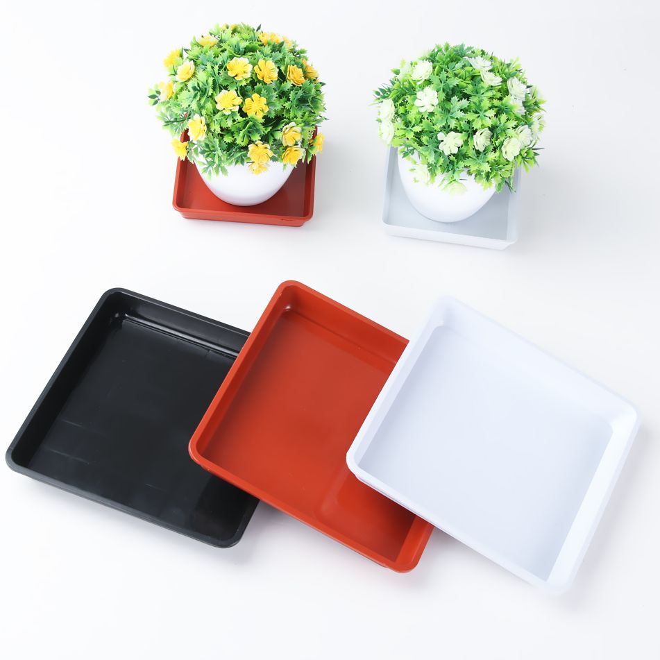 จานรองพลาสติกทรงสี่เหลี่ยมถาดเ - Drip Tray Saucer บทวิจารณ์และราคา