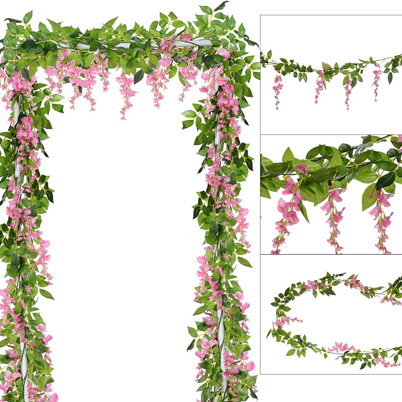 1.8M ดอกไม้ประดิษฐ์ผ้าไหมเทียม - Bonsai Garden Decor บทวิจารณ์และราคา